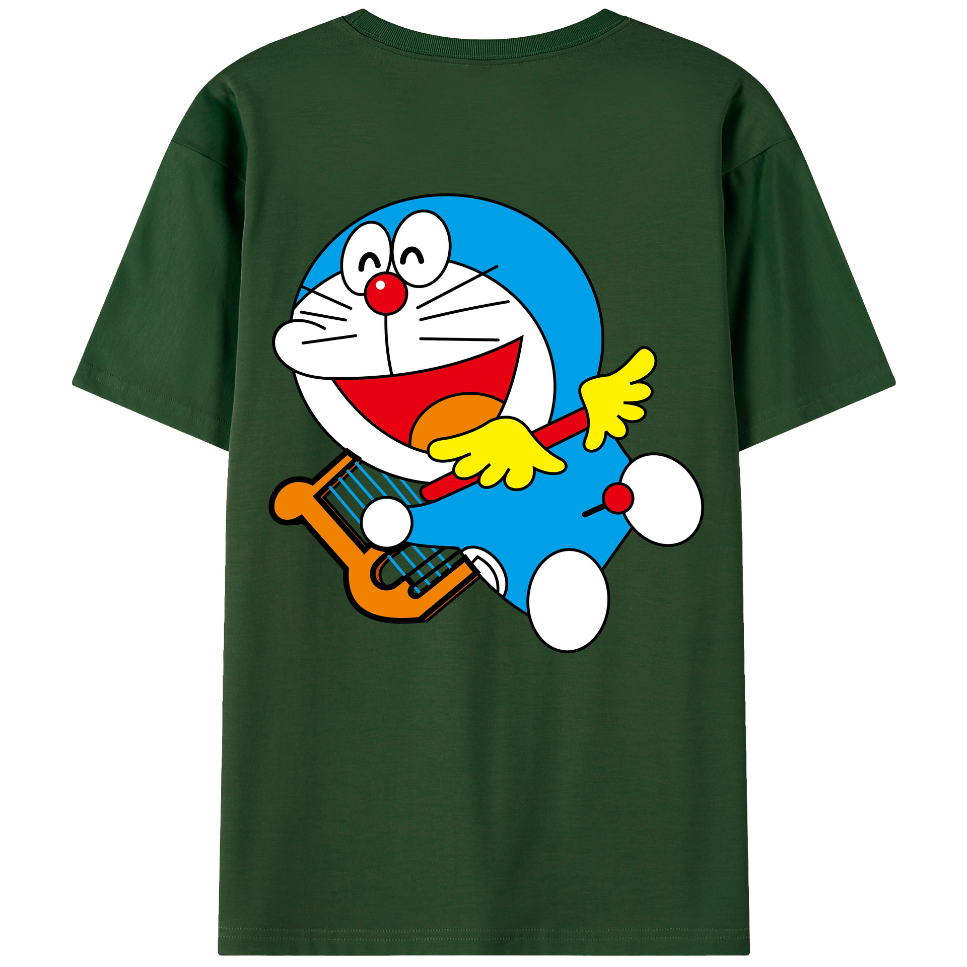 （画像用） ドラえもん Doraemon 綿100％半袖Tシャツ（背面プリント）